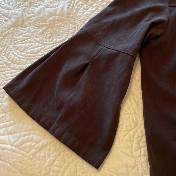 Kim Rogers Brown Faux Suede Jacket Size Large - Picture 3 of 7